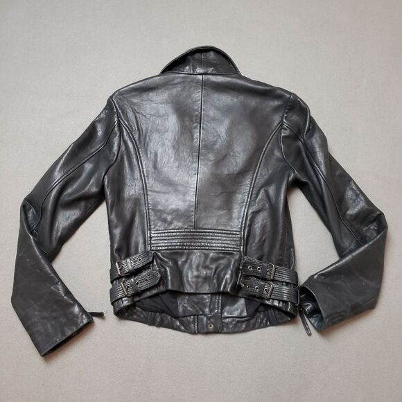 Lucky Brand 100% Lamb Leather Skin Jacket Size small - Picture 6 of 16